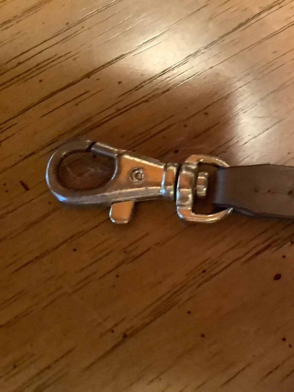 Leather Wrist Strap Key Leash - Light Tan